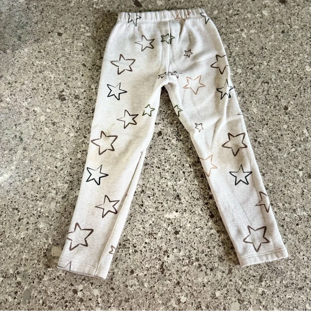 GAP Kids Cream Star Leggings Size XS